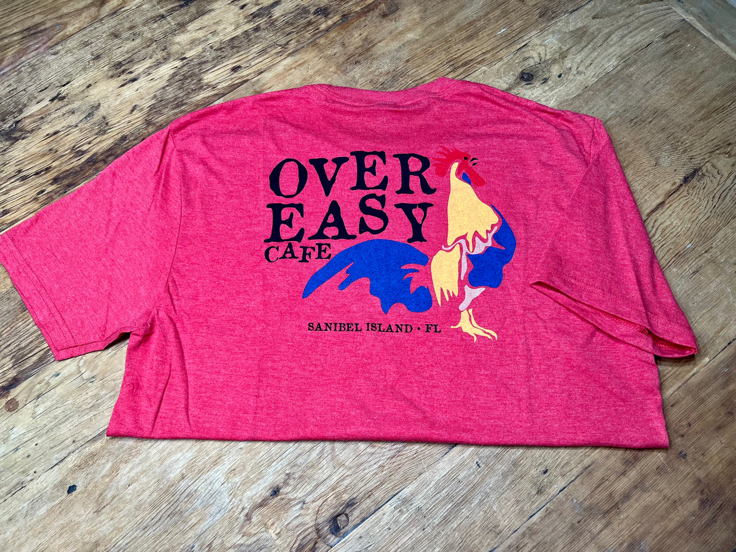 Over Easy Cafe Abstract Rooster T-shirt