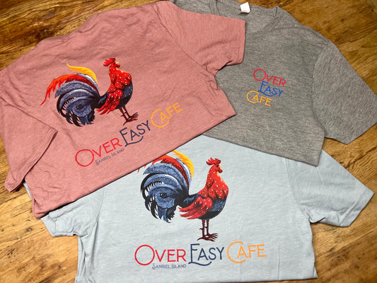 Over Easy Cafe Classic Rooster T-shirt